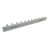 Kit 10 Barramento Pente Monofásico Monopolar 12 Polos 100a
