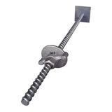 Kit 10 Barras De Ancoragem 30cm Com Flange Porca 5 8