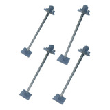 Kit 10 Barras De Ancoragem 5 8 De 80 Cm Com Porca Flange