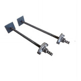 Kit 10 Barras De Ancoragem 60cm Com Flange Porca 5 8