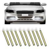 Kit 10 Barras Led Drl Farol Auxiliar Longa 17cm Super Branca