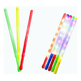 Kit 10 Bastao Led Plastico Pisca Festa Balada Algodão Doce