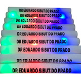 Kit 10 Bastões De Led Pisca Personalizados Festa Neon Balada