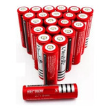 Kit 10 Baterias 18650 3.7v 5800mah Recarregável Lanterna Led