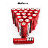 Kit 10 Baterias 18650 3.7v 6800mah Recarregável Lanterna Led