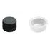 Kit 10 Batoques R24 Com Tampa Lacre Rosca Preta 24mm
