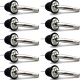 Kit 10 Bicos Dosador Inox Biqueira Bar Bartender Bebidas
