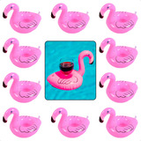 Kit 10 Boias Flamingo Porta Copo