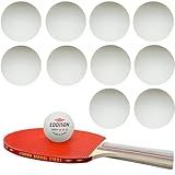 Kit 10 Bolinhas De Tênis De Mesa Ping Pong ABS ME E001 Uso Profissional E Recreativo Branca 