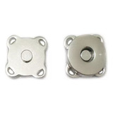 Kit 10 Botões Imantado Magnético Fecho Cor Níquel 14mm Imã