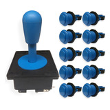 Kit 10 Botões Nylon Azul C