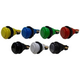 Kit 10 Botões Nylon Cores Vivas Micros Arcade Fliperama