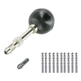 Kit 10 Brocas Espiral Mandril Rotativo Buril Ourives