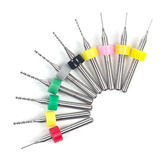 Kit 10 Brocas Fresa Topo Raiadas Router Tupia Cnc 0 3 A1 2mm