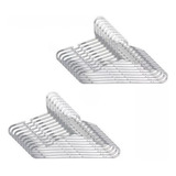 Kit 10 Cabides Para Roupas Resistente Branco Adulto P Loja