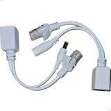 Kit 10 Cabo Adaptador Poe Injetor Separador Splitter