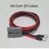 Kit 10 Cabo Bateria Nobreak Externa Sms Ts-shara 12v