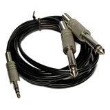 Kit 10 Cabo P2 2 P10 Profissional Mesa De Som Notebook Pc 1 80 Metros