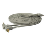Kit 10 Cabo Rca 5mts Technoise 100pro Cinza Emborrachado 5mm