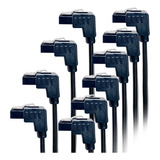 Kit 10 Cabo Sata 3 6gb s Hd Ssd Gravador Drives Com Trava