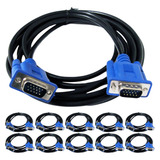 Kit 10 Cabos Vga