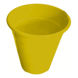 Kit 10 Cachepot Vaso Alumínio Amarelo