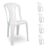 Kit 10 Cadeiras Bistro Com Encosto Multiuso Lazer Churrasco
