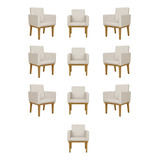 Kit 10 Cadeiras Decorativa