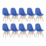 Kit 10 Cadeiras Estofadas Eames Eiffel