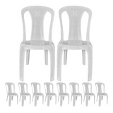 Kit 10 Cadeiras Plástica Resistente Igrejas