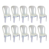Kit 10 Cadeiras Plasticas