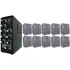 Kit 10 Caixa Branca Som Ambiente + Amplificador Setorizador Cor Preto - Amplificador Potência De Saída Rms 120 W