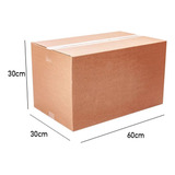 Kit 10 Caixas De Papelão Grande Reforçada 60x30x30 Mudança