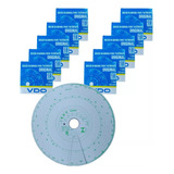 Kit 10 Caixas Disco Vdo Tacografo Semanal 125 Km h 7 Dias