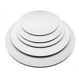 Kit 10 Cake Board 20cm Tabuleiro Bolo Mdf 3mm Redondo