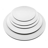 Kit 10 Cakeboard Base Para Bolo Mdf 3mm Redondo 15 Cm