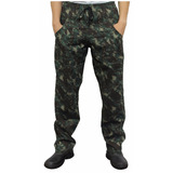 Kit 10 Calça Camuflada Pesca E Caça De Brim
