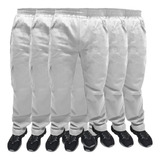 Kit 10 Calça Em Brim Masculina Para Uso Profissional