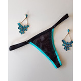 Kit 10 Calcinha Fio Dental De Tule Invisível Sexy G string
