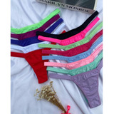 Kit 10 Calcinhas Fio Duplo Biquini Microfibra Lingerie