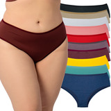 Kit 10 Calcinhas Plus Size Cós