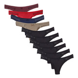 Kit 10 Calcinhas Tanga Renda Sexy Renda Com Lycra Premium