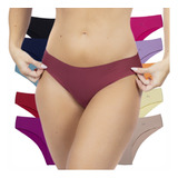 Kit 10 Calcinhas Tanga Sem Costura Corte A Laser