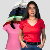 Kit 10 Camiseta Feminina