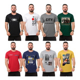 Kit 10 Camisetas Camisas Masculinas Revenda Atacado Fio 30