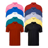 Kit 10 Camisetas Polo Masculina Tecido
