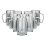Kit 10 Canecas De Chopp Vidro 400ml