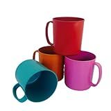 Kit 10 Canecas Escolar Colorido Cores Sortidas 400ml Durabilidade E Praticidade Sendo Uma Excelente Escolha Para O Dia A Dia Escolar E Outras Ocasiões 