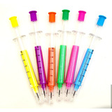 Kit 10 Canetas Seringa Injeção Medicina Enfermagem Farmácia