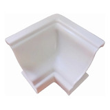 Kit 10 Cantoneira Interna Branco P moldura sanca Forro Pvc